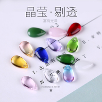 Water drop glazed beads handmade diy ancient style hanfu jewelry hairpin bracelet material earrings pendant accessories