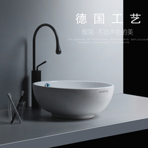Creative ceramic washbasin table basin Round art bowl basin Single washbasin Household balcony small washbasin pool