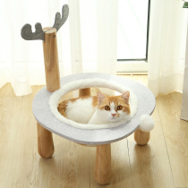 Cat Climbing Rack Cat Shelves with Nest One Cat Tree Villa Large Cat Tower Climbing Column Cat Climbing Rack Platform Supplies