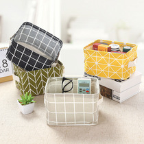 Cotton linen fabric storage basket desktop sundries cosmetics storage box storage basket home toys snack basket basket basket