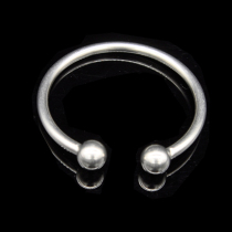 Stainless steel Spice Ring Men with Double Pearl Turtle Head Ring JJ Ring Adult Supplies