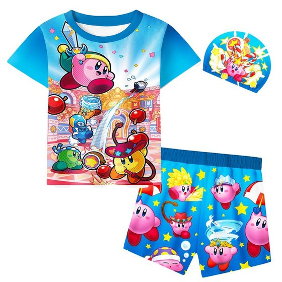 KIRBY Star Card By Clothes Children's Swimsuit Short -sleeved T -shirt Swimsuit Set Boys Speed Dry Dry Swimming Hat Tide
KIRBY Star Card By Clothes Children's Swimsuit Short -sleeved T -shirt Swimsuit Set Boys Speed Dry Dry Swimming Hat Tide