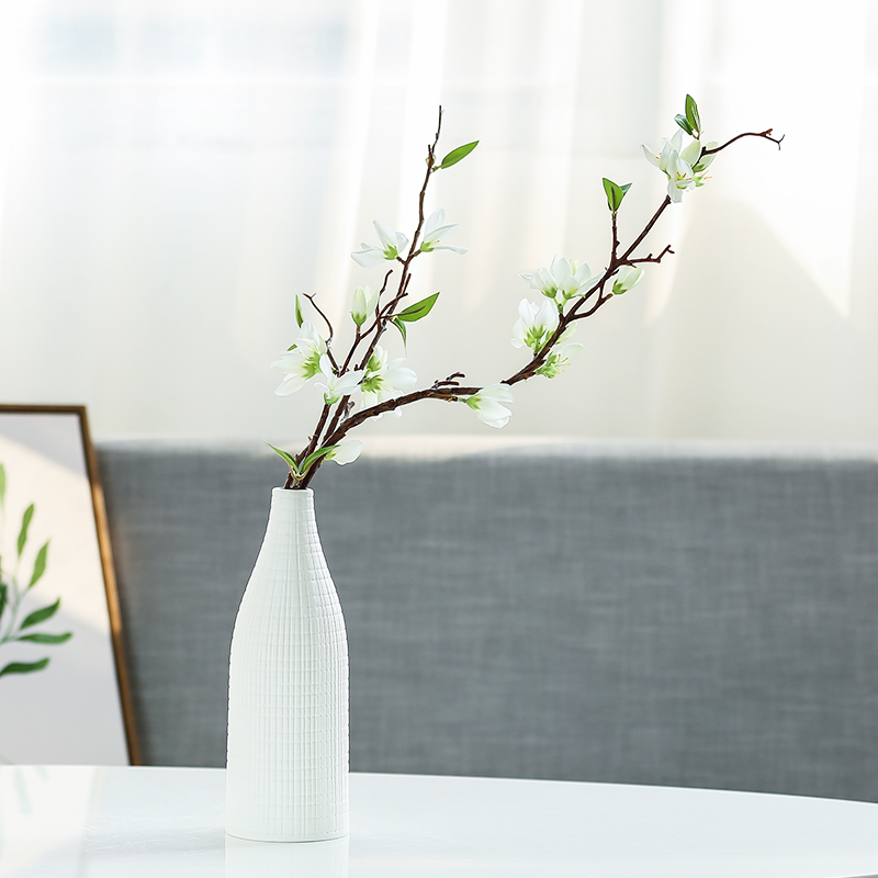 Nan sheng mesa of I and contracted sitting room place adornment simulation flower, dried flower ceramic vase household act the role ofing is tasted