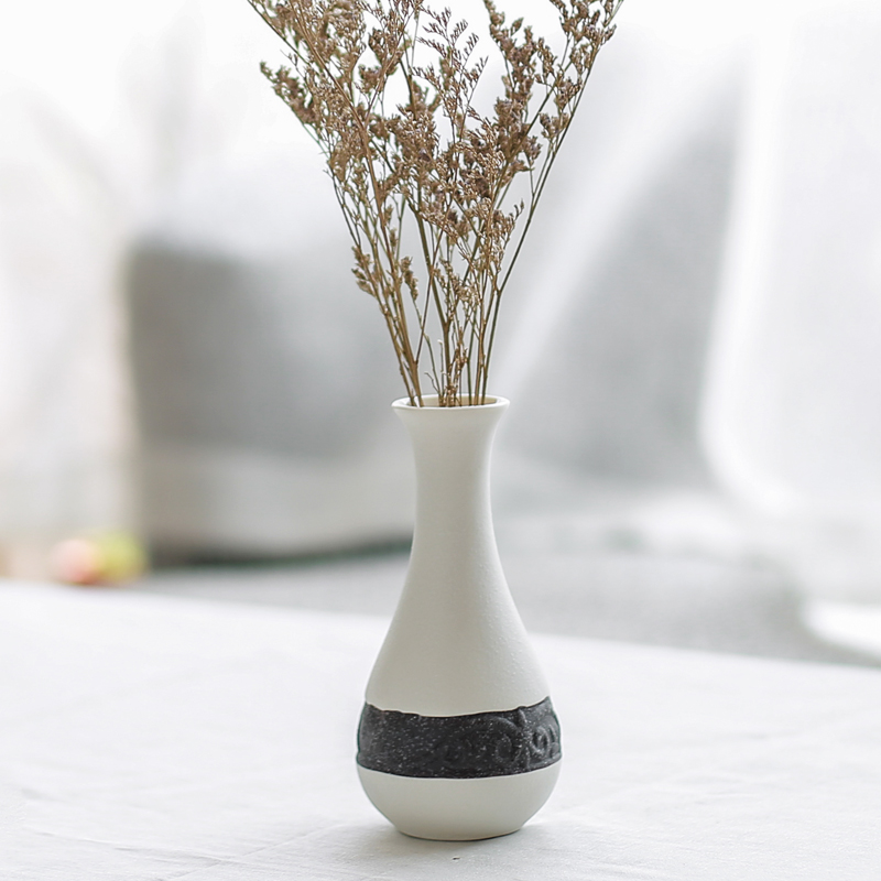 Nan sheng I and contracted creative ceramic vase simulation flowers, dried flowers, household act the role ofing is tasted furnishing articles mesa of flower arrangement