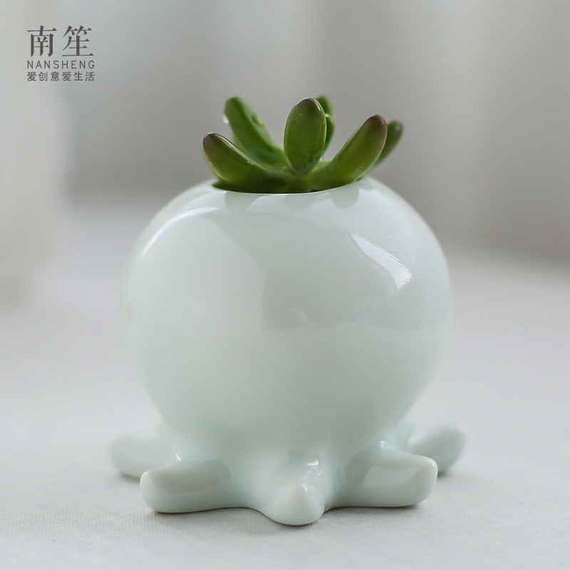 Nan sheng small pure and fresh and contracted hydroponic furnishing articles table ceramic floret bottle of dried flowers flower arrangement creative living room decoration