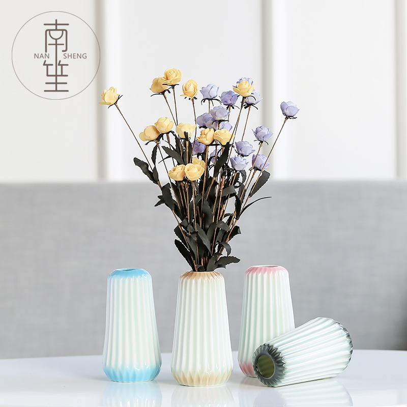 Household act the role ofing is tasted ceramic vase simulation flower, dried flower flower place adornment living room TV cabinet mesa flower arrangement