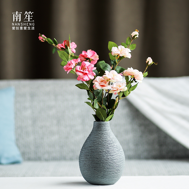 Nan sheng mesa of I and contracted household act the role ofing is tasted furnishing articles ceramic vase simulation flower, dried flower flower decorations