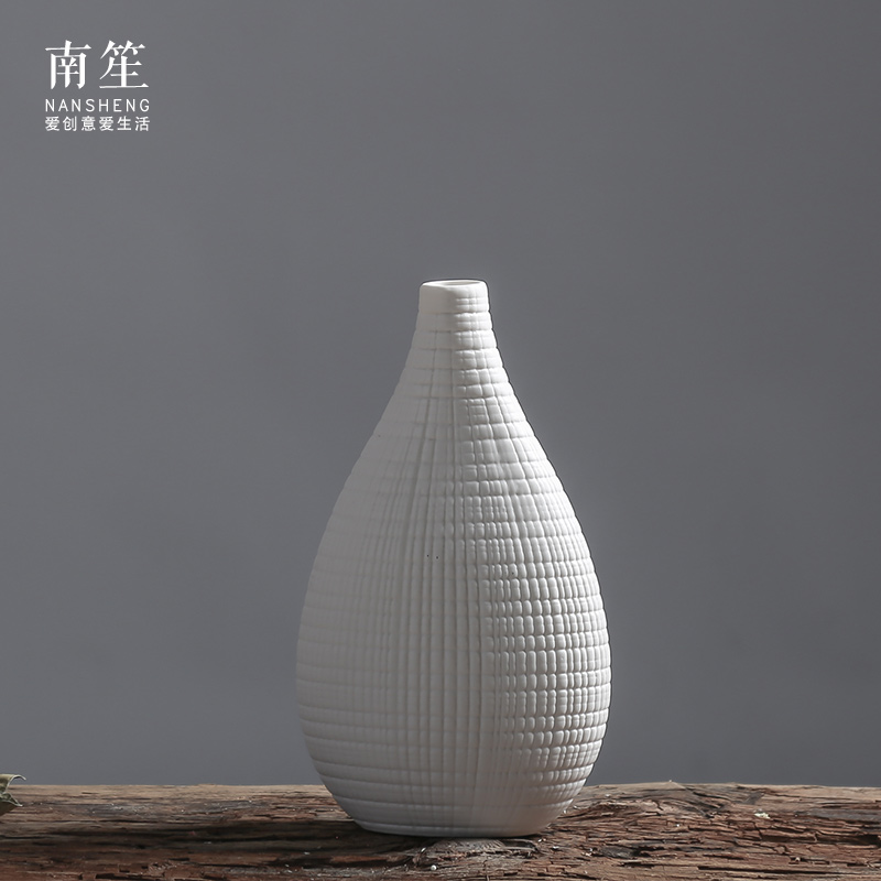 Nan sheng modern minimalism household act the role ofing is tasted simulation flowers, dried flowers, artificial flowers, ceramic vase furnishing articles Taiwan crispy noodles