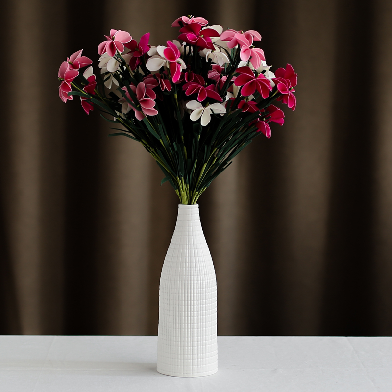 Nan sheng I and contracted white home furnishing articles ceramic vase simulation flowers, dried flowers, floral flower arranging flowers