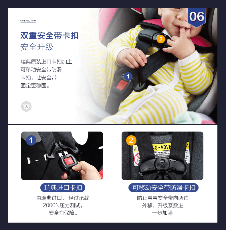 美国原版graco葛莱4ever进口0-12岁儿童安全座椅汽车用双向isofix