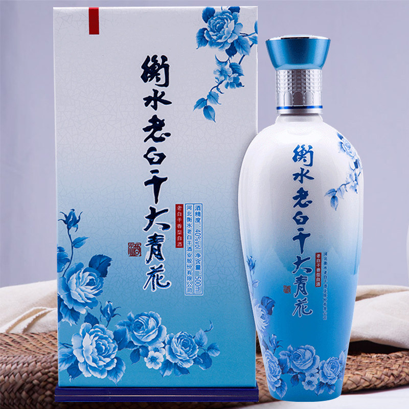 酒厂自营衡水老白干40度大青花500ml单瓶装中度白酒自饮