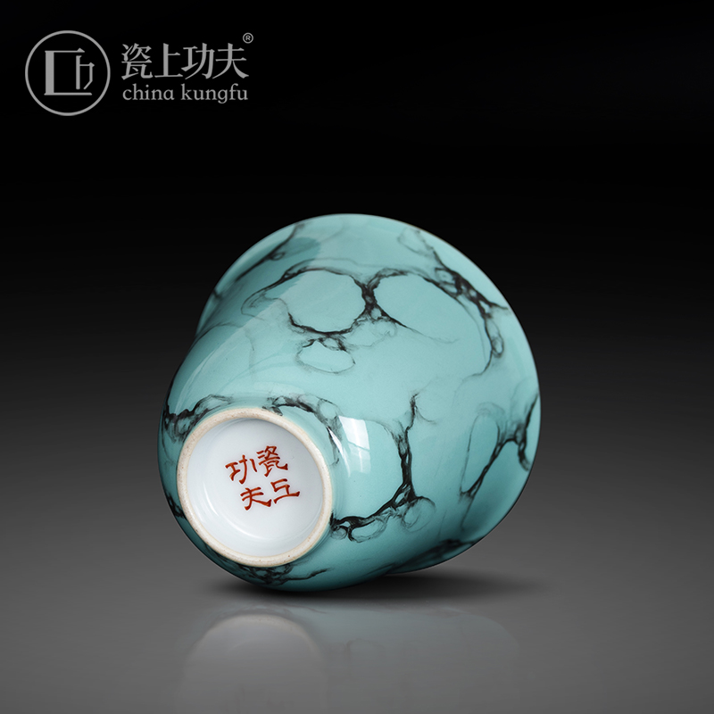 Jingdezhen porcelain pure hand - made fish stone on kung fu masters cup sample tea cup noggin kung fu tea set ceramic cup