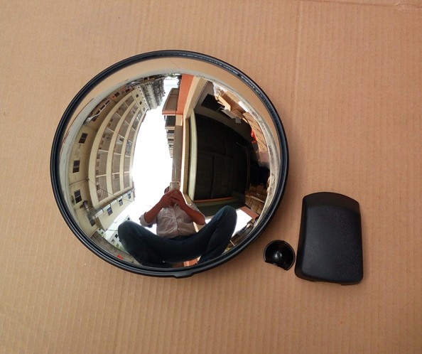 东风汽车配件东风天龙下视镜天锦大力神圆镜补盲镜照地镜反光镜