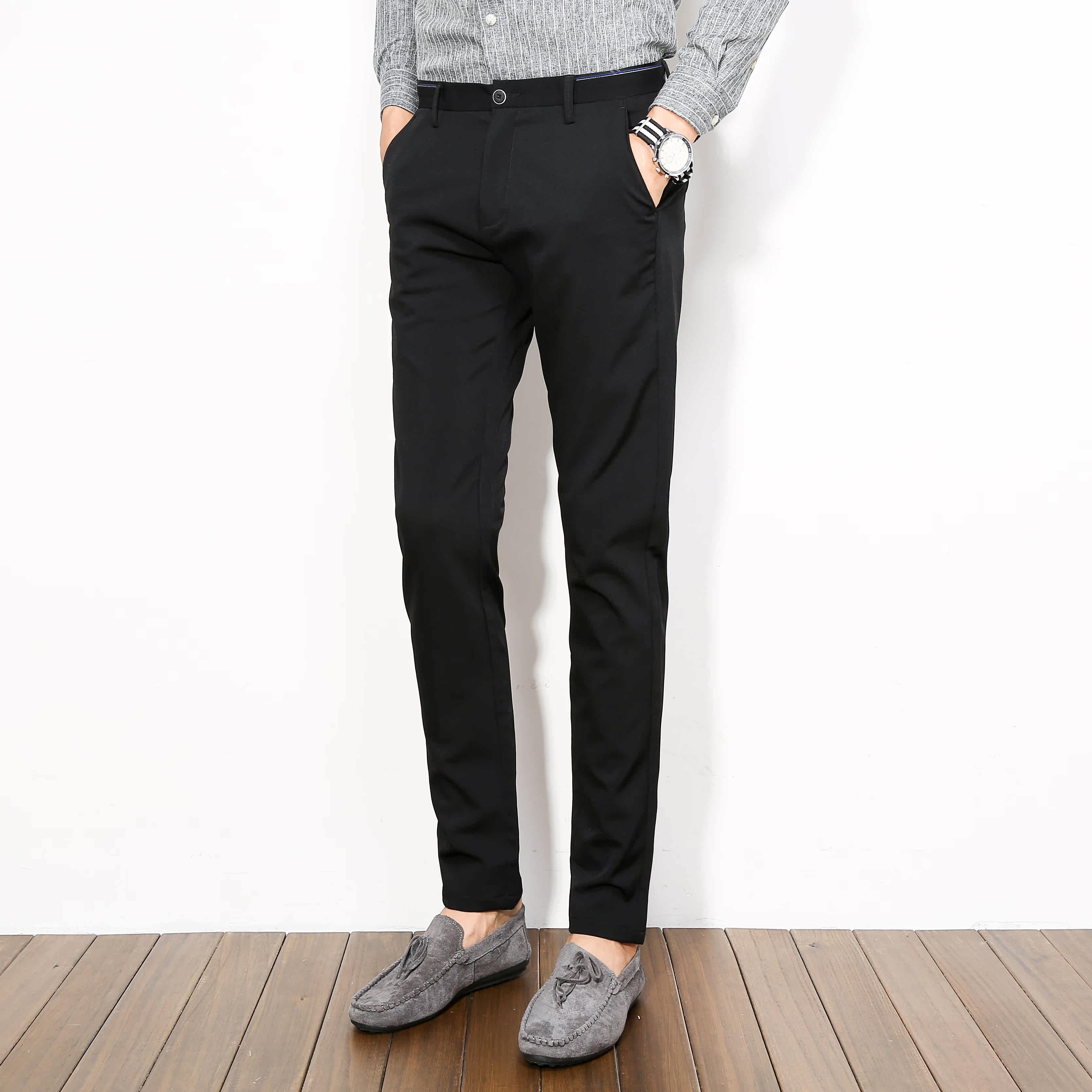 男士西裤韩版修身直筒宽松青年商务职业西服西装正装cn03