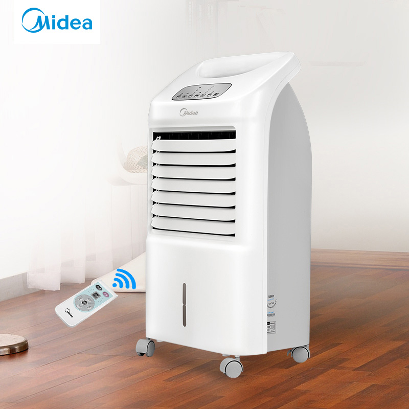 美的AD100-U小型空调扇冷暖两用蒸发式冷风扇迷你暖风机取暖器