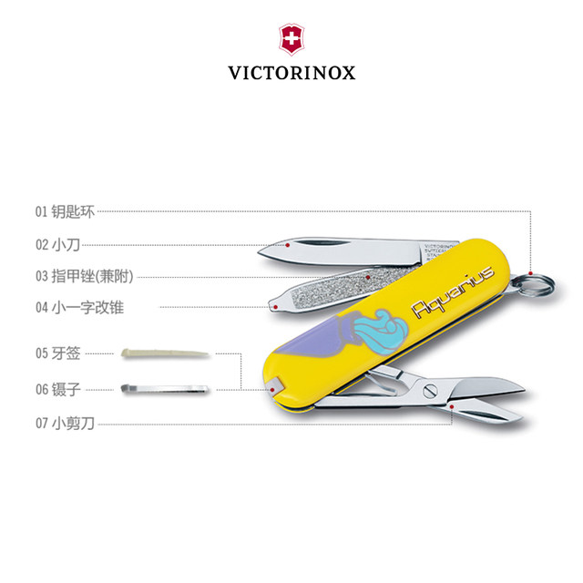 Victorinox Swiss Army Knife Zodiac Sign 58mm ແທ້ຈິງ mini portable multifunctional folding knife Swiss Army Knife