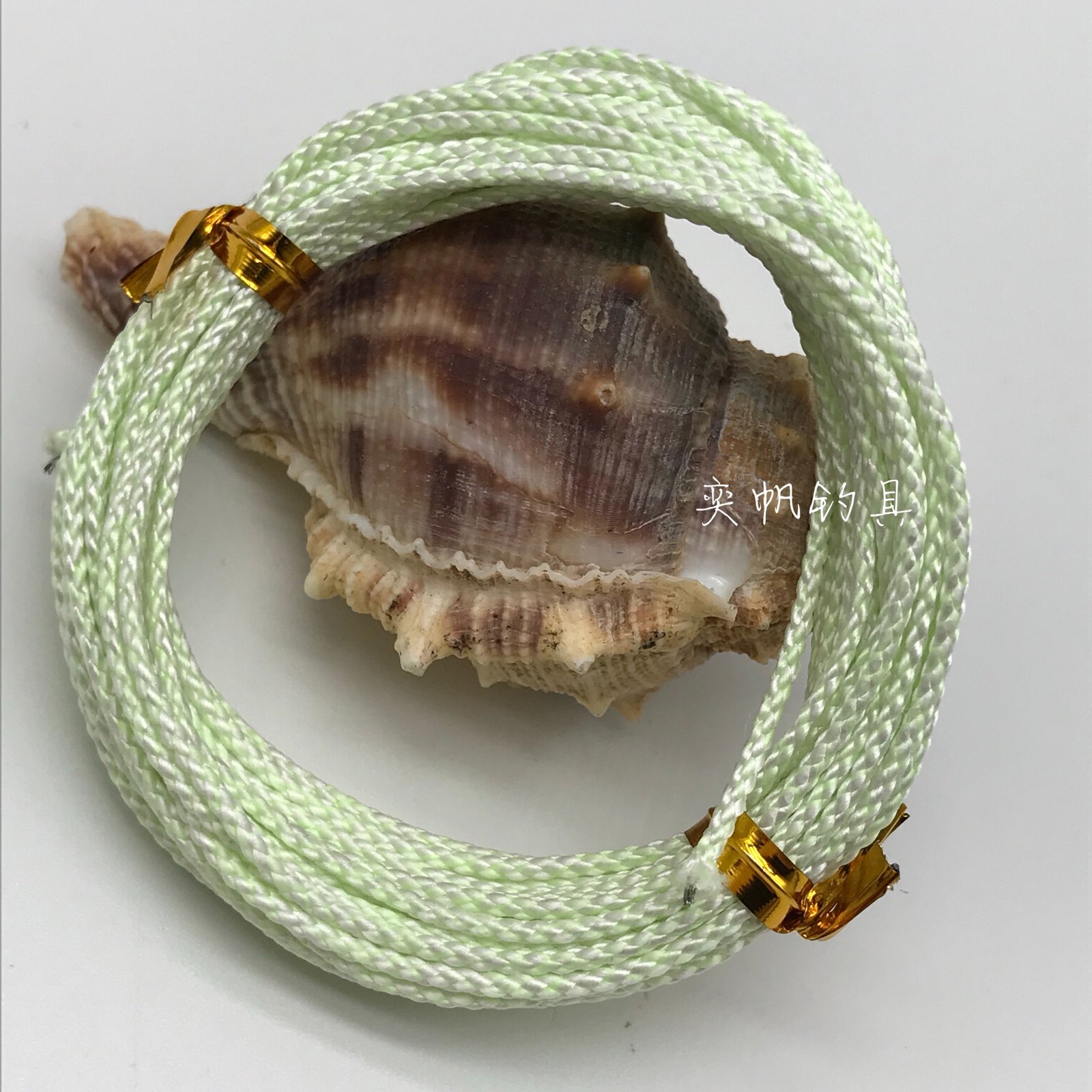 绑钩绳 夜光钢丝芯绑钩线4米装100/200/300lb包芯铁板钩绑钩线