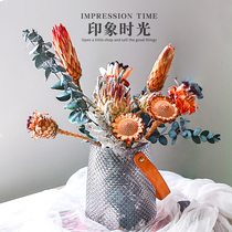 Imported Dry Flowers Diy Bouquet Materials Nordic Apartment-Like Board Room Shop Windows Light Extravagant Decoration Pendulum Ugali Immortality