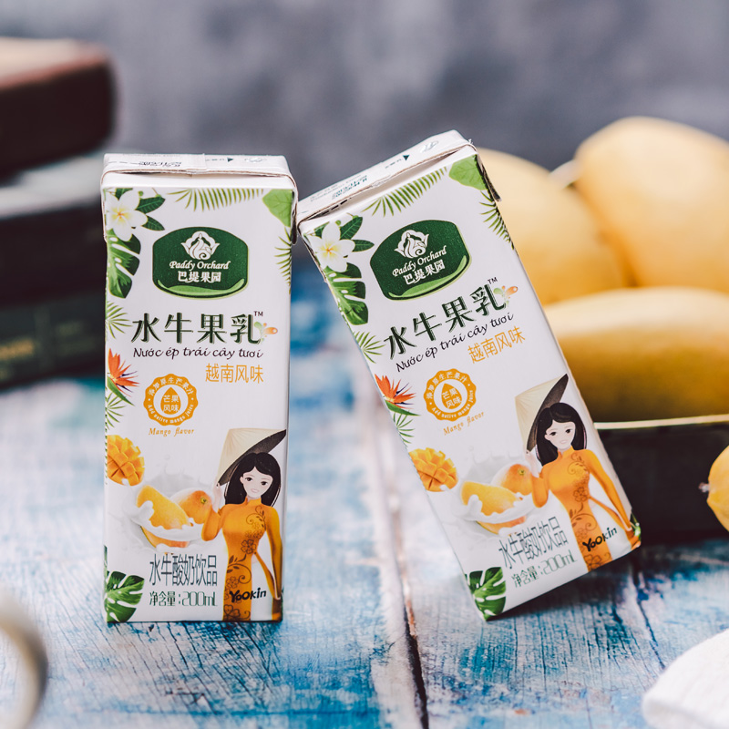 悠纯 百香果/芒果风味 越南风味水牛果乳 200ml*10盒装