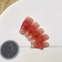 (E5076) Custom blush red nail polish glue ice through naked Pink Phototherapy Micelles Special