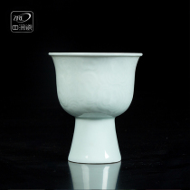 Jingdezhen ceramic wine glass shake the same set home antique personality white wine goblet creative small wine glass