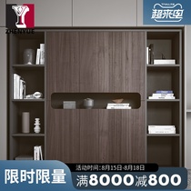 Office furniture Wooden file cabinet bookcase combination board-type data file cabinet boss room background file cabinet