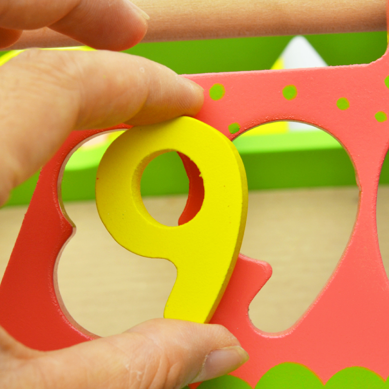 数字立体木质制拼图配对早教益智力婴幼儿童玩具1-2-3-4岁产品展示图4