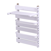 Copper and aluminum composite bath towel rack basket white large picture