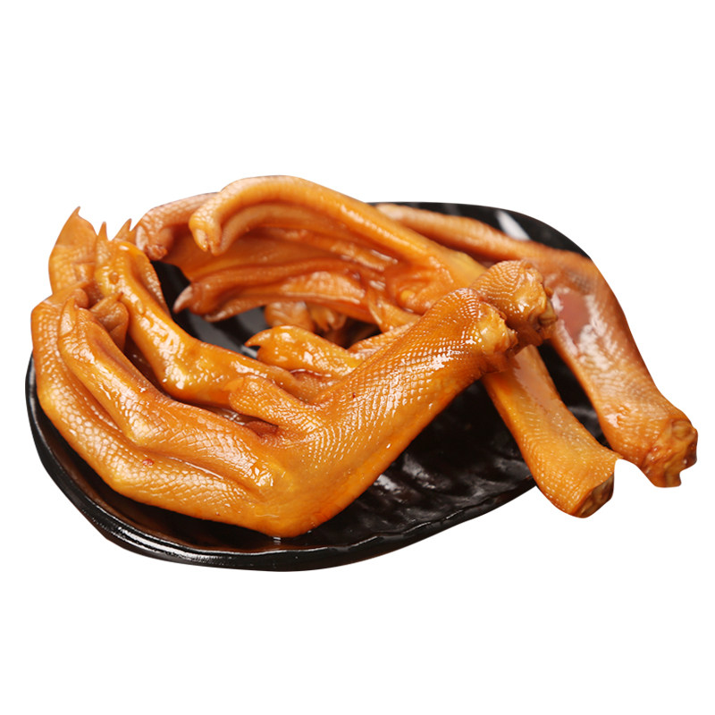 银城湘味卤味麻辣鸭掌鸭爪鸭脚湖南特产休闲零食小吃香辣批发540g