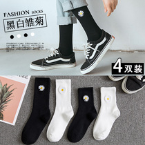 men's summer pure cotton midsole black long socks red hooked knee high socks women's thin sports socks