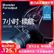 Shenhuo GT35 headlight long-range rechargeable night fishing light LED headlight headmounted Searchlight official flagship