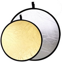 80cm gold and silver reflector panel two-in-one folding gold and silver dual-use reflecting plate when light plate sends portable bag