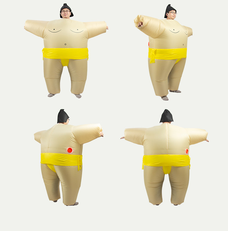 日本相扑充气衣服万圣节日衣服年会搞笑表演出大胖子人偶服肥胖版