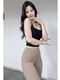 헤이즐넛 소프트 포커스 텍스처 바디 뷰티 하이 허리 브라운 상어 바지 나이 스태그 누드 요가 스포츠 바지 외부 헤이즐넛 소프트 포커스 텍스처 바디 뷰티 하이 허리 브라운 상어 바지 나이 스태그 누드 요가 스포츠 바지 외부