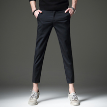 Expensive autumn new ankle-length pants male Korean trend slim business mens casual pants small feet trousers mens tide