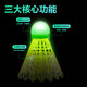 강력한 탄력성 야외 훈련 전환 가능한 LED LUMINOND BADMINTON을 가진 Deli Luminous Badminton Nylon Ball 강력한 탄력성 야외 훈련 전환 가능한 LED LUMINOND BADMINTON을 가진 Deli Luminous Badminton Nylon Ball