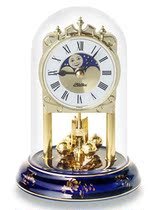 New original German direct mail Halle Haller Shi Ying movement European moon table clock 1-876-079