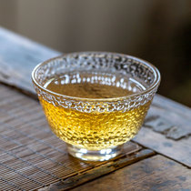 Glass Cup teacup cup small hammer water cup glass Japanese transparent master kung fu single Cup heat-resistant Master Cup