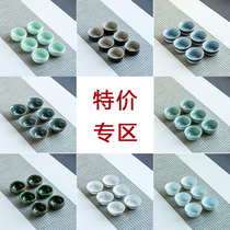 Kung Fu small tea cup 6 ceramic single tea cup tea cup tea cup purple sand tea bowl Longquan celadon white porcelain Ru kiln