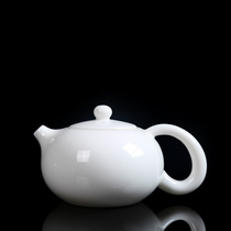 Dehui ceramic teapot white porcelain Xi Shi pot kung fu tea set household handmade mutton Jade small teapot with filter single pot