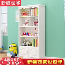 Xinjiang Bookshelf European-style brief Landing Bookcase Storage Living-room Bedroom Balcony Children Wooden containing cabinet