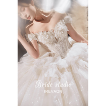 Ian (Elf) 202021 new word shoulder main wedding dress smearing luxury princess style smearing