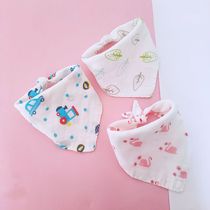 Baby triangle towel saliva towel Summer ultra-thin cotton gauze bib Super soft boy girl newborn baby bib