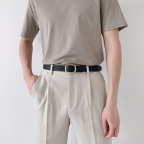 Belt mens new casual simple retro student fashion wild jeans square pin buckle women tide ins belt