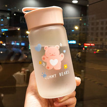 Cute and small ins Korean version of the trend net red frosted glass girls art fresh cup super adorable cup