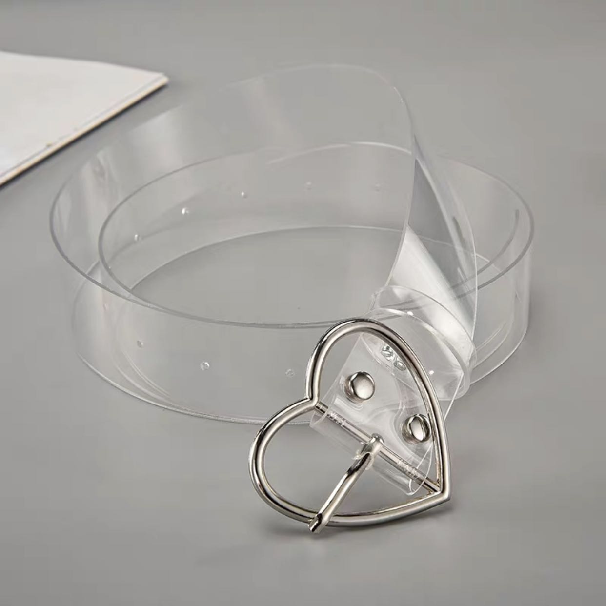 vencx brand original transparent rebellious girl with simple fashion leisure transparent love belt for women ins