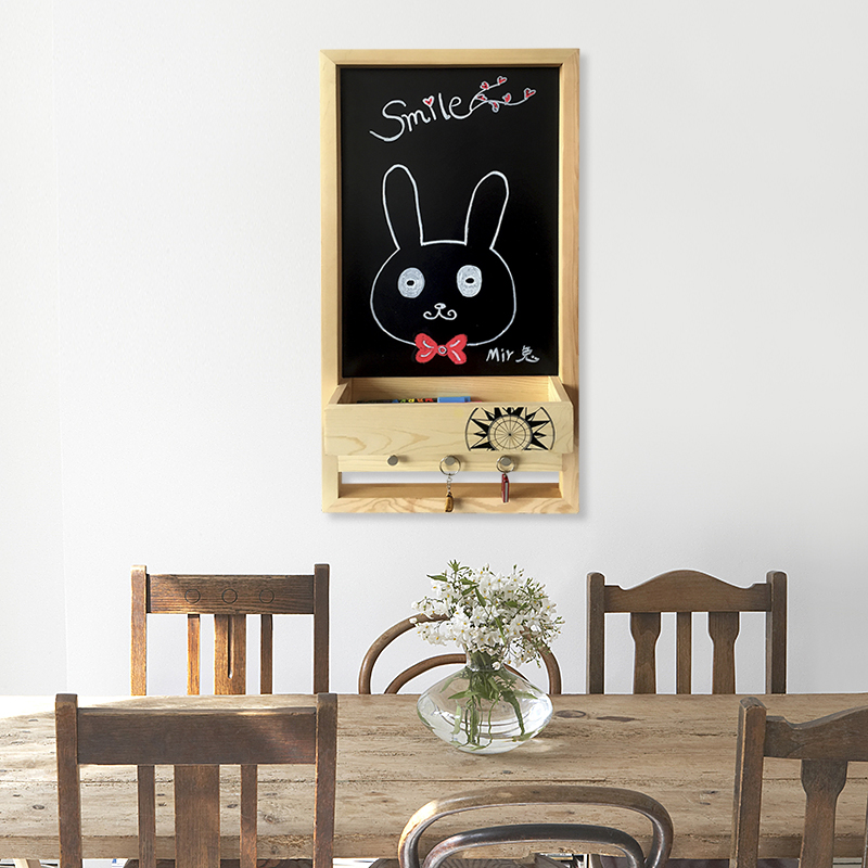 欧悦创意挂式小黑板留言板个性储物装饰酒吧咖啡厅店铺墙壁壁饰产品展示图2