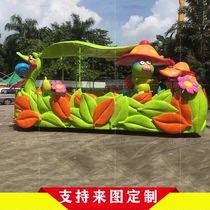 Large parade FRP sculpture custom childrens playground decoration props car model sculpture ornaments