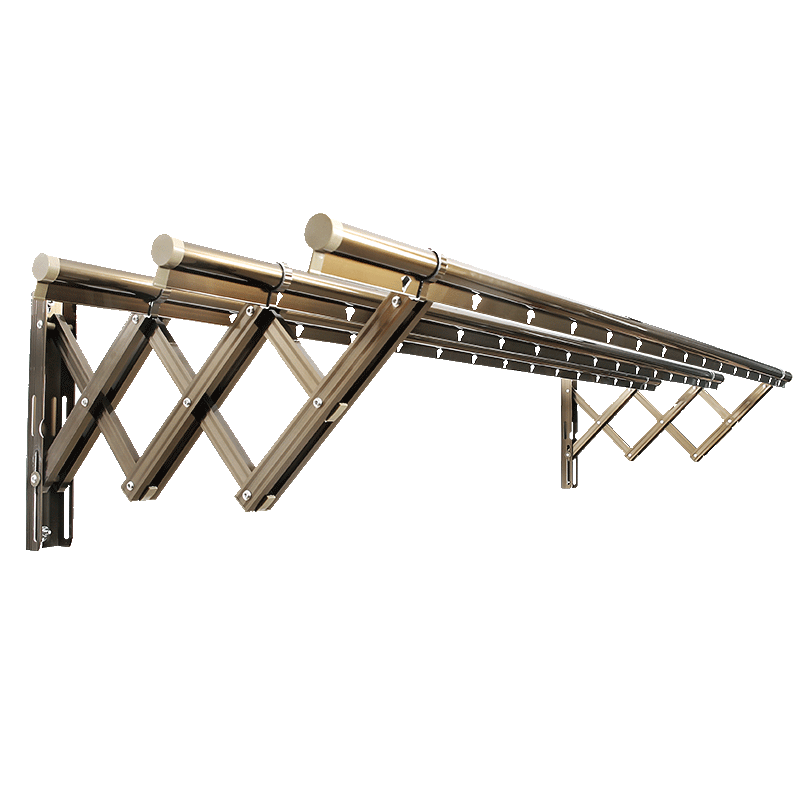 晾品阳台外伸缩晾衣架户外推拉晒衣架折叠晒被架室外晾衣架晾衣杆