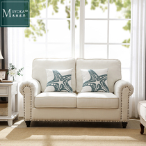 Classic American Countryside White Soft Wrap sofa Multi-seat customizable combinations